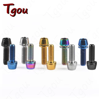 Tgou สลักเกลียวไทเทเนียม M6x16 18 20 มม. พร้อมสกรูหัวน็อต สําหรับดิสก์เบรกจักรยาน
