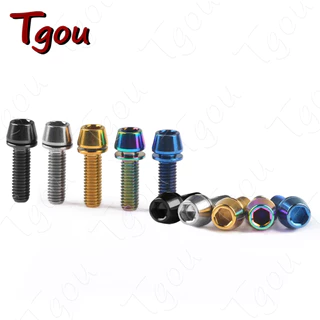 Tgou สลักเกลียวไทเทเนียม M6x16 18 20 มม. พร้อมสกรูหัวน็อต สําหรับดิสก์เบรกจักรยาน