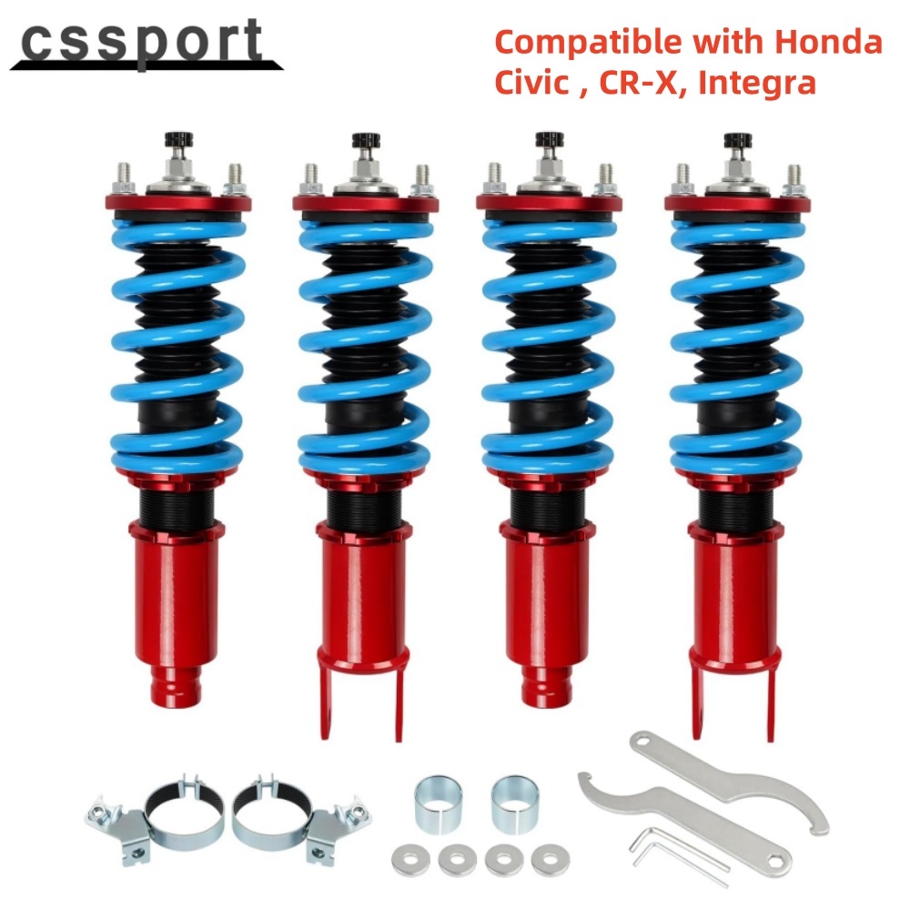 24 ระดับปรับ Coilovers ใช้งานร่วมกับ Honda Civic 1988-2000 CRX 1992-1995 Delsol 1993-1997 Integra 19