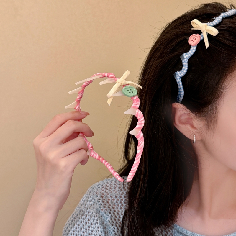 ตัวปักโบว์ผมลายดอกไม้สดใสสไตล์เกาหลีสำหรับเด็กหญิงและนักเรียน - รูปที่ 4