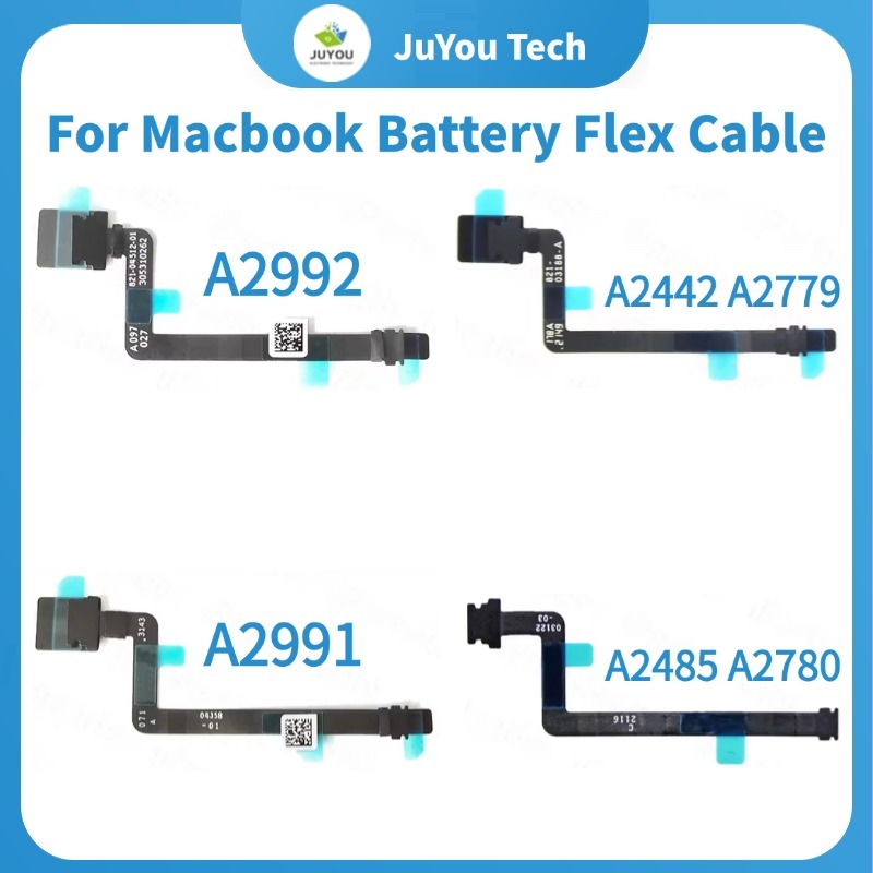 แบตเตอรี่ใหม่ Flex สําหรับ Macbook A2442 A2779 A2485 A2780 A2991 A2992 แบตเตอรี่