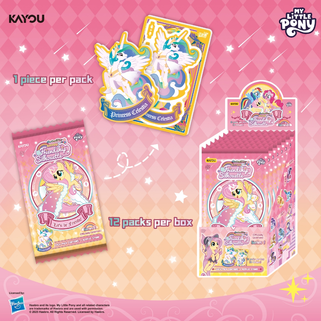KAYOU My Little Pony - Friendship Silhouette - Adventure Edition Series 1- ขาตั้งอะคริลิค - WGZ-XMBL-LP0SEA