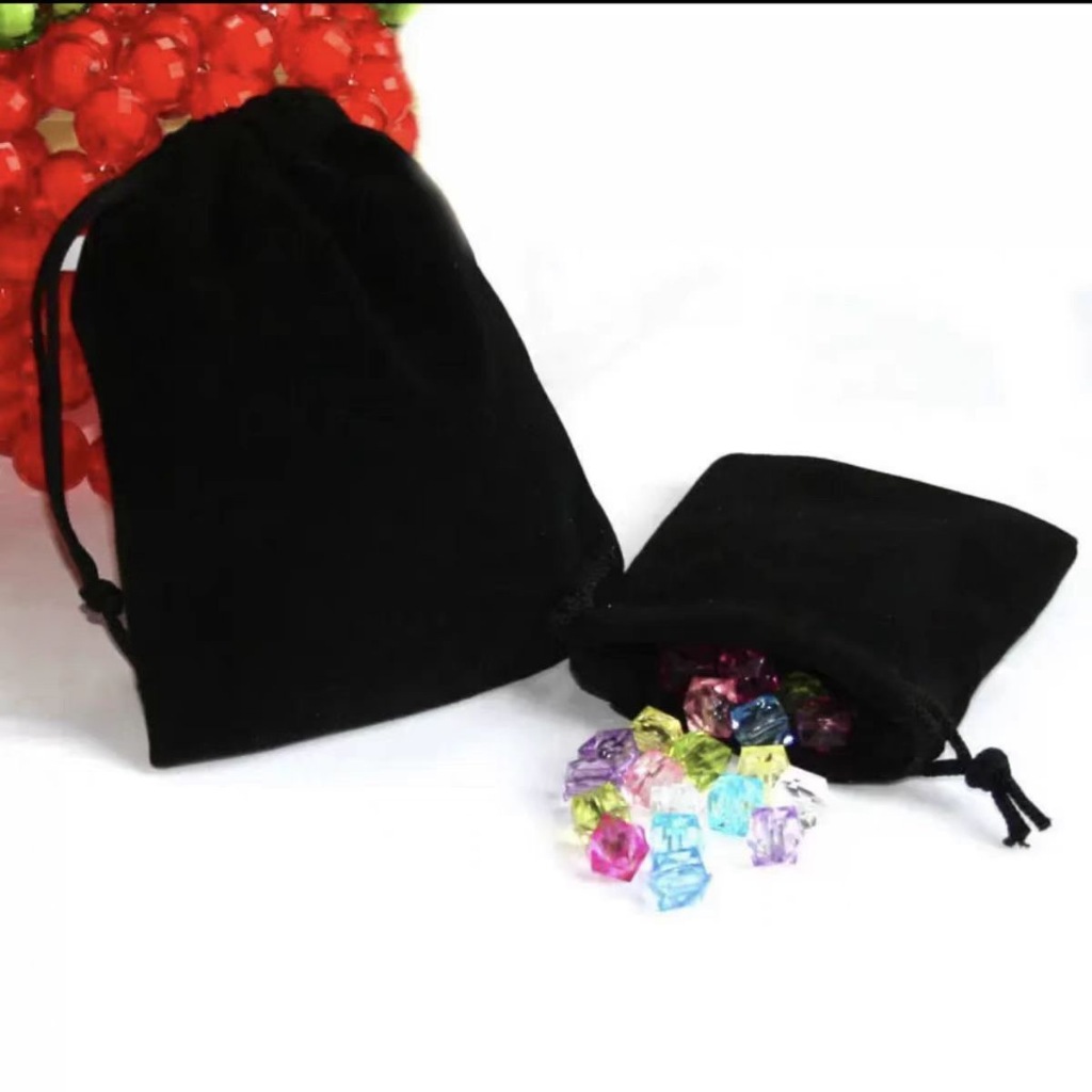 Drawstring Velvet Bag Jewellery Bag Jewelry Lucky Storage Beam Mouth Small Cloth Packaging Pouch Pendulum Bag Gift - รูปที่ 3