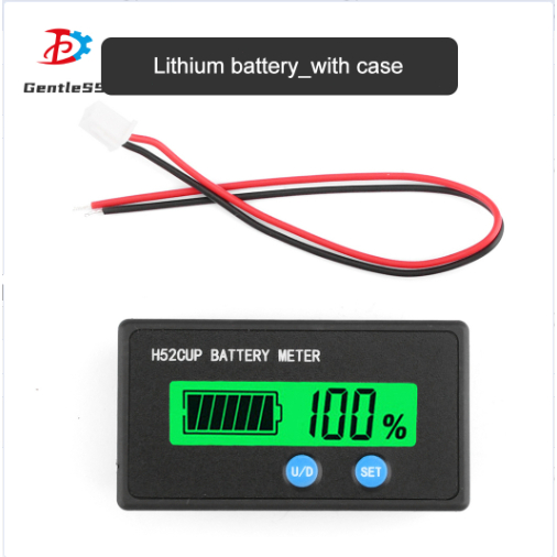 H52 DC9 ~ 90V แบตเตอรี่ตัวบ่งชี้โวลต์มิเตอร์แบตเตอรี่ลิเธียม 3S-20S ตะกั่วกรด 12V-72V