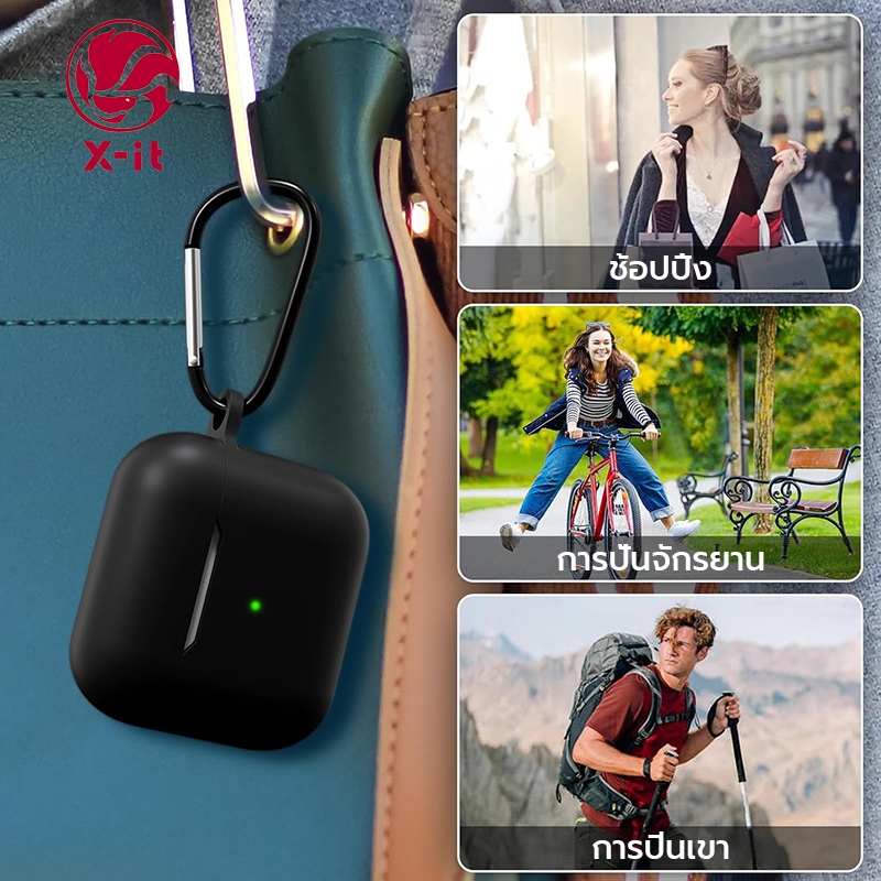 เคสซิลิโคนสําหรับ แอร์พอด 4 3 2 มือโปร 2| ฝาครอบหูฟังกันกระแทกสําหรับ AirPods 4th 3th 2th Generation - รูปที่ 5