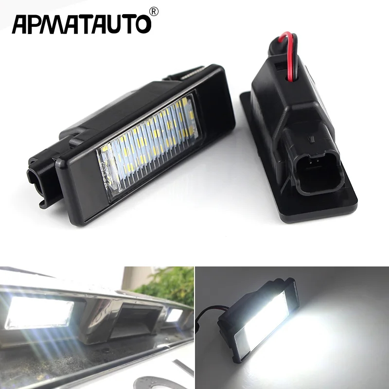 2 ชิ้น LED ป้ายทะเบียนไฟสําหรับ Mercedes-Benz Sprinter W906 VITO W639 VIANO W639 2003-2014