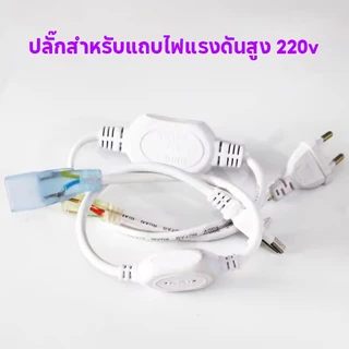 [COD] อะแดปเตอร์ไฟ 220V ใช้สำหรับเชื่อมต่อสายไฟนีออน Flex 2835 แถบแสง