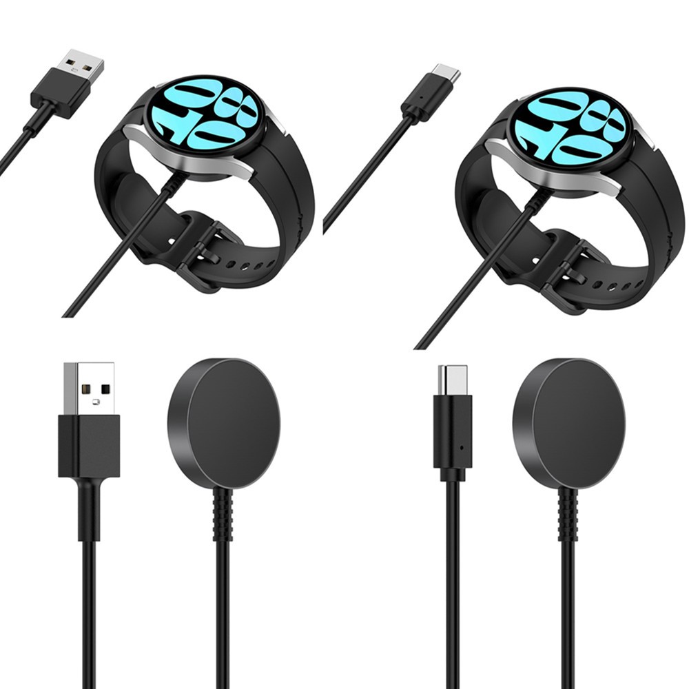 สายชาร์จนาฬิกาไร้สายสําหรับ Samsung Galaxy Watch 8 7 6 5 4 3 / watch8 classic / Active 2 USB Type C 