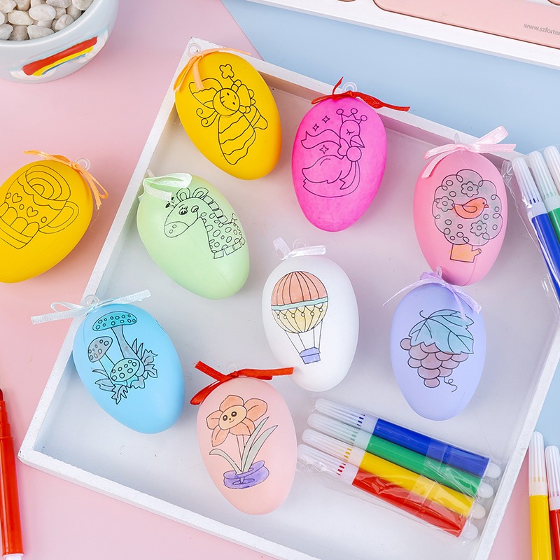 ทําเอง มือทาสีไข่อีสเตอร์ฉลองไข่อีสเตอร์คริสต์มาสอีสเตอร์ไข่ของเล่นเด็กของขวัญเล็กๆ - รูปที่ 2