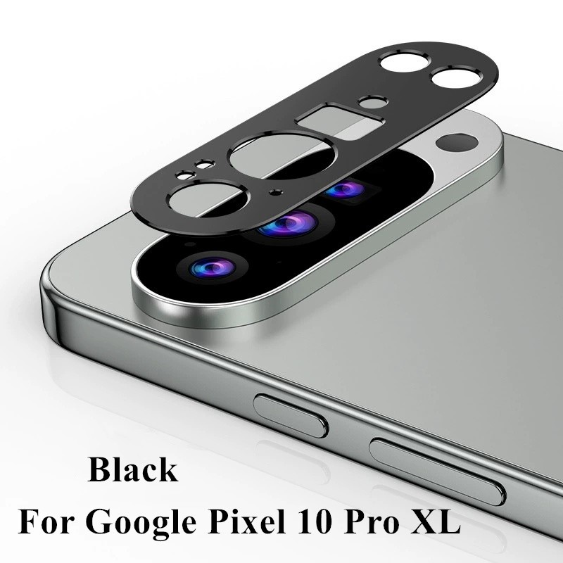 โลหะกล้อง Bezel สติกเกอร์สําหรับ Google Pixel 10 Pro XL พิกเซล 9 Pro XL พิกเซล 10ProFold อลูมิเนียม Hollow Anti-Shatter กล้องเลนส์ป้องกันฟิล์ม