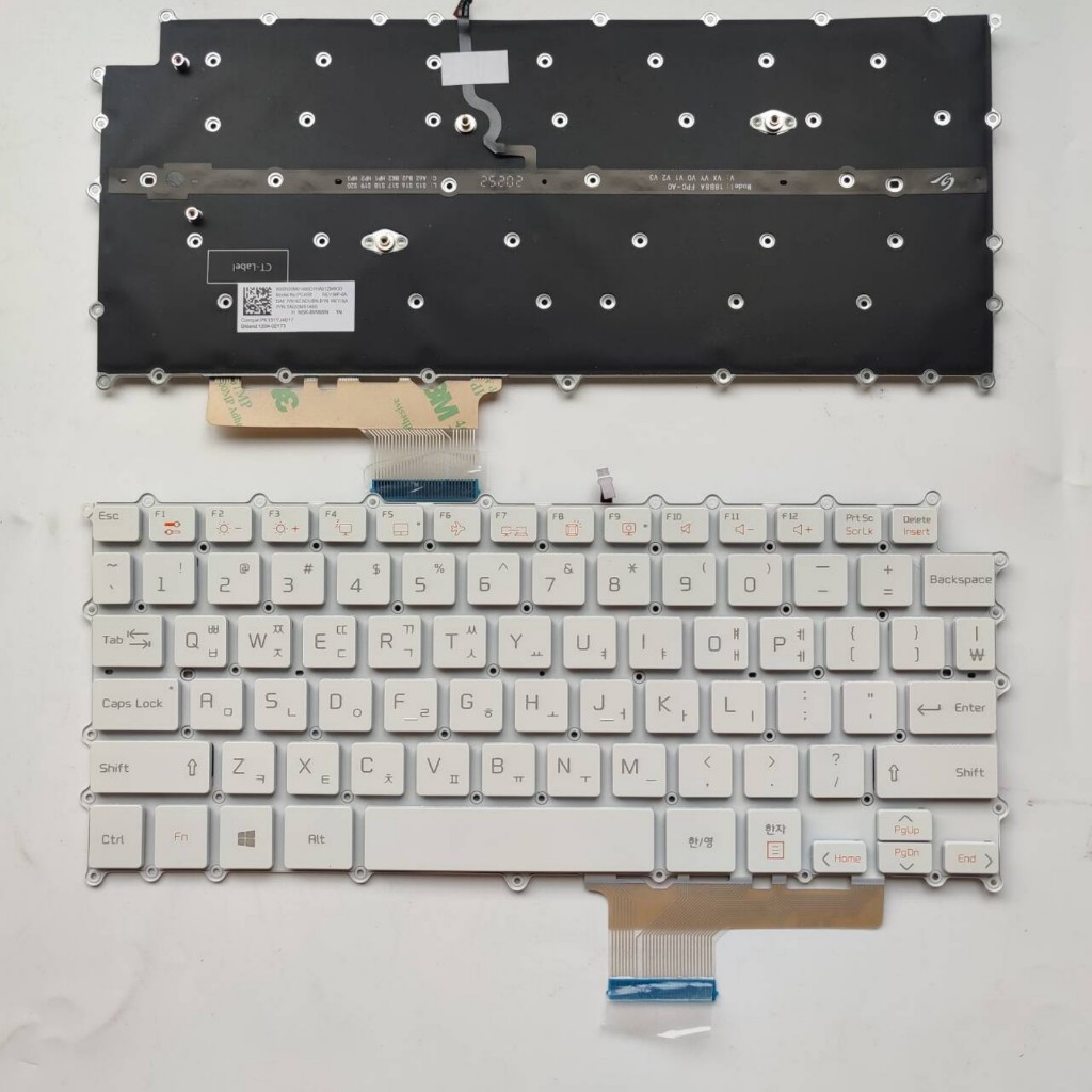 KR สําหรับ LG กรัม 13Z980/13Z990/14Z980/14Z990/14Z90N/14Z90NB/14T90N/14Z95N/14Z980C/14Z980B แป้นพิมพ