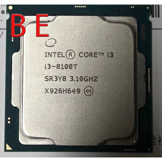 8Th Gen Core i3-8100T LGA1151 โปรเซสเซอร์ CPU SR3Y8 Quad-Core 3.1GHz 35W คอมพิวเตอร์เดสก์ท็อป