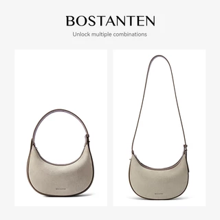 BOSTANTEN Suede Moon Bag กระเป๋าถือผู้หญิง กระเป๋าแฟชั่นสุดประณีต อเนกประสงค์