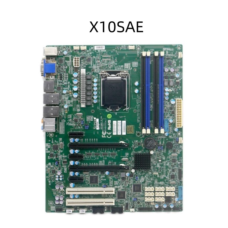 Supermicro X10SAE Server workstation เมนบอร์ด ATX Xeon E3-1200 ซ็อกเก็ต H3 LGA1150 SDRAM RAM USB 3.2