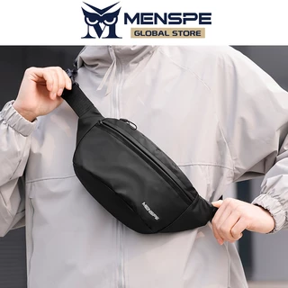 MENSPE กระเป๋าคาดเอวแบบลำลองน้ำหนักเบาสำหรับผู้ชาย กระเป๋าคาดหน้าอกสำหรับเล่นกีฬากลางแจ้งและขี่จักรยาน