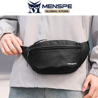 MENSPE กระเป๋าคาดเอวแบบลำลองน้ำหนักเบาสำหรับผู้ชาย กระเป๋าคาดหน้าอกสำหรับเล่นกีฬากลางแจ้งและขี่จักรยาน
