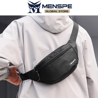 MENSPE กระเป๋าคาดเอวแบบลำลองน้ำหนักเบาสำหรับผู้ชาย กระเป๋าคาดหน้าอกสำหรับเล่นกีฬากลางแจ้งและขี่จักรยาน