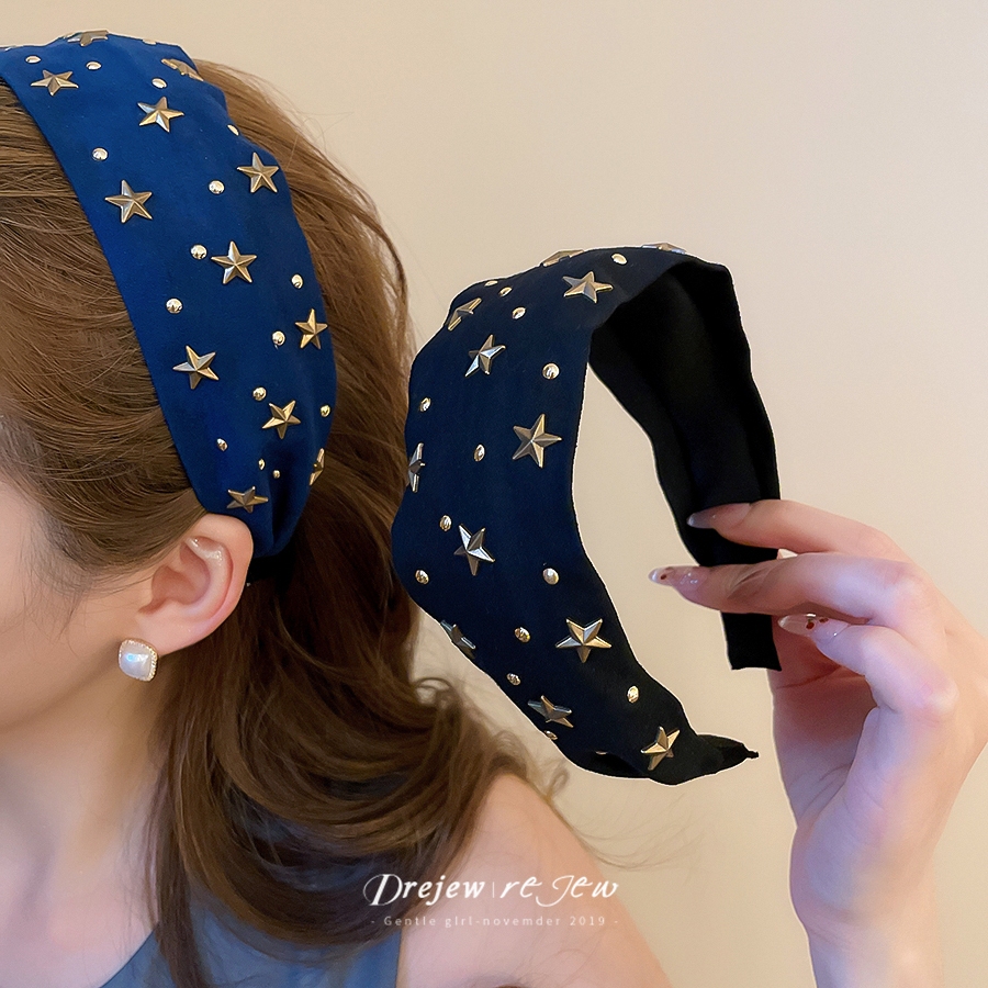 ที่คาดผมลายดาว สไตล์เกาหลี เครื่องประดับผมมีสไตล์