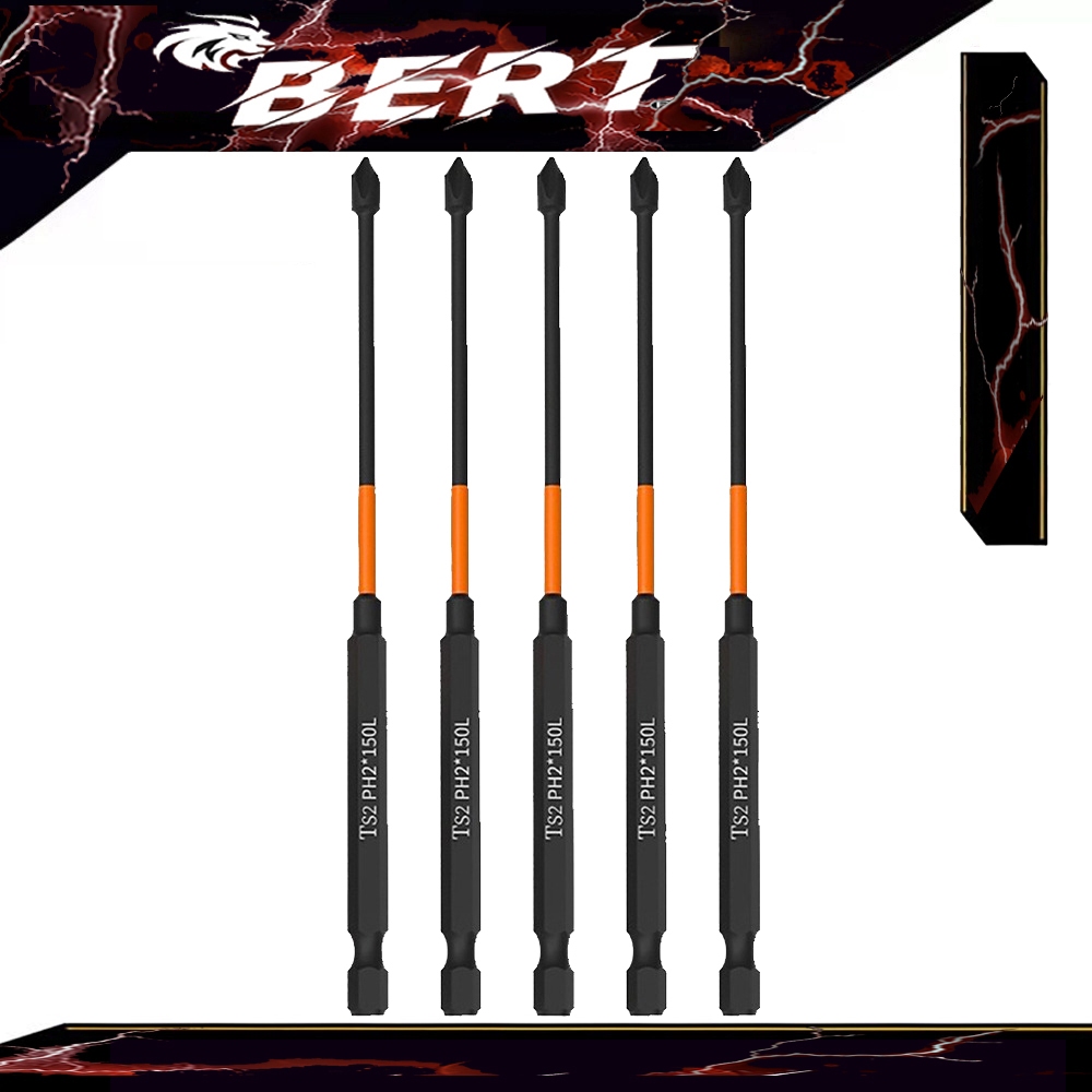 BERT   | ไขควงแม่เหล็ก ชุดดอกไขควงแม่เหล็ก ดอกไขควงหกเหลี่ยม S2 ก้านหกเหลี่ยม 1/4 นิ้ว Hrc58-62