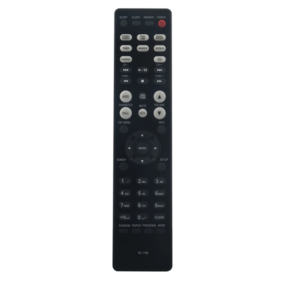 RC-1199 ใหม่เหมาะสําหรับ Denon เครือข่ายรถ CD receiver รีโมทคอนโทรล RCD-N9 RCDN9
