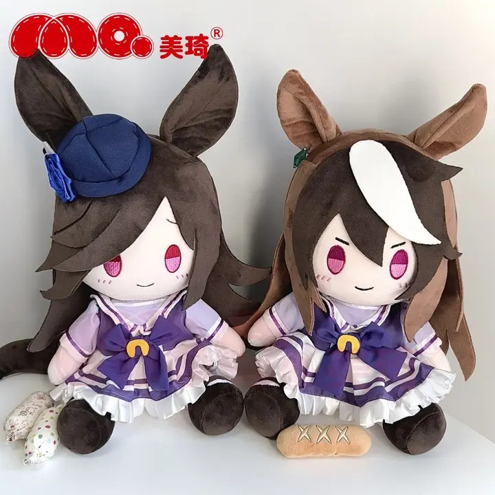 30 ซม.อะนิเมะ Umamusume: Pretty Derby Tokai Teio Symboli Rudolf ตุ๊กตาผ้าฝ้ายท่านั่งตุ๊กตา Plushie ค