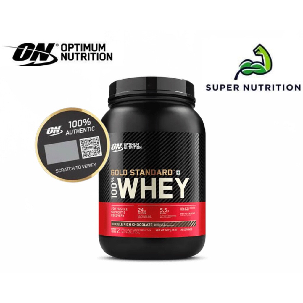 Optimum Nutrition Gold Standard Whey, 2 ปอนด์ - เวย์โปรตีน, การกู้คืนกล้ามเนื้อ, ON Whey, หลังออกกํา