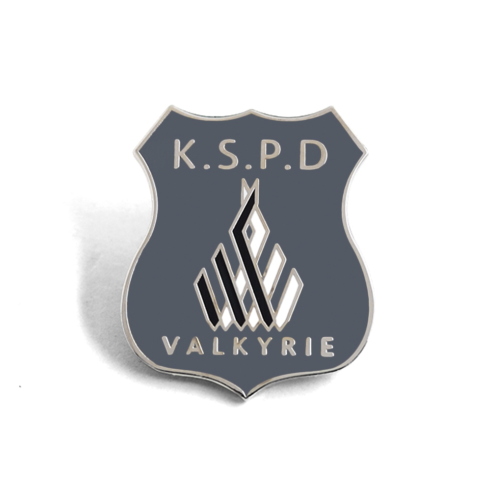เข็มกลัด Collar Pin แบบโลโก้ Blue Archive Valkyrie Police Academy สำหรับแฟนๆและสะสมของเกี่ยวกับโรงเรียน