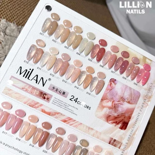 【พร้อมส่งในไทย】MILAN 24 สี สีเจลไซรัป สียกเซ็ต สีเล็บเจล มาพร้อมชาร์ทสี (ทามาให้แล้ว) เจลทาเล็บโทนใส ✨