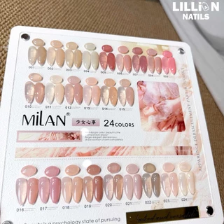 【พร้อมส่งในไทย】MILAN 24 สี สีเจลไซรัป สียกเซ็ต สีเล็บเจล มาพร้อมชาร์ทสี (ทามาให้แล้ว) เจลทาเล็บโทนใส ✨