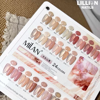 【พร้อมส่งในไทย】MILAN 24 สี สีเจลไซรัป สียกเซ็ต สีเล็บเจล มาพร้อมชาร์ทสี (ทามาให้แล้ว) เจลทาเล็บโทนใส ✨