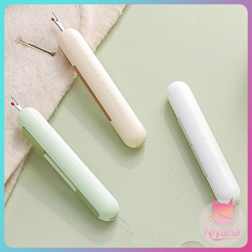 NY 1 ชิ้น 2-in-1 ครัวเรือนเข็มและด้าย Remover เครื่องและอุปกรณ์เย็บผ้า Trunkorn ร้อยเข็มเครื่องหลายในครัวเรือน - รูปที่ 7