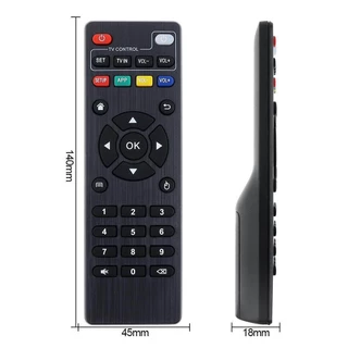 ALANK Universal TV กล่องรีโมทคอนโทรลไร้สายเหมาะสําหรับ Android TV กล่อง MXQ Pro MXQ 4K X96 H96 T95N