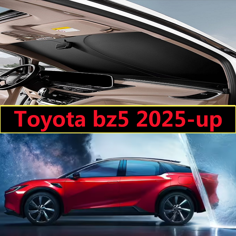 ม่านบังแดดกระจกรถยนต์สําหรับ Toyota bZ5 2025-UP แผ่นแรเงาภายในรถด้านหน้าแรเงา