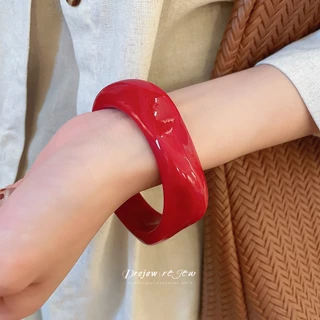 สร้อยข้อมือเปิดอะคริลิค แบบยุโรปและอเมริกา ทันสมัย สำหรับคนชอบความ 다양ของเครื่องประดับหรูหรา