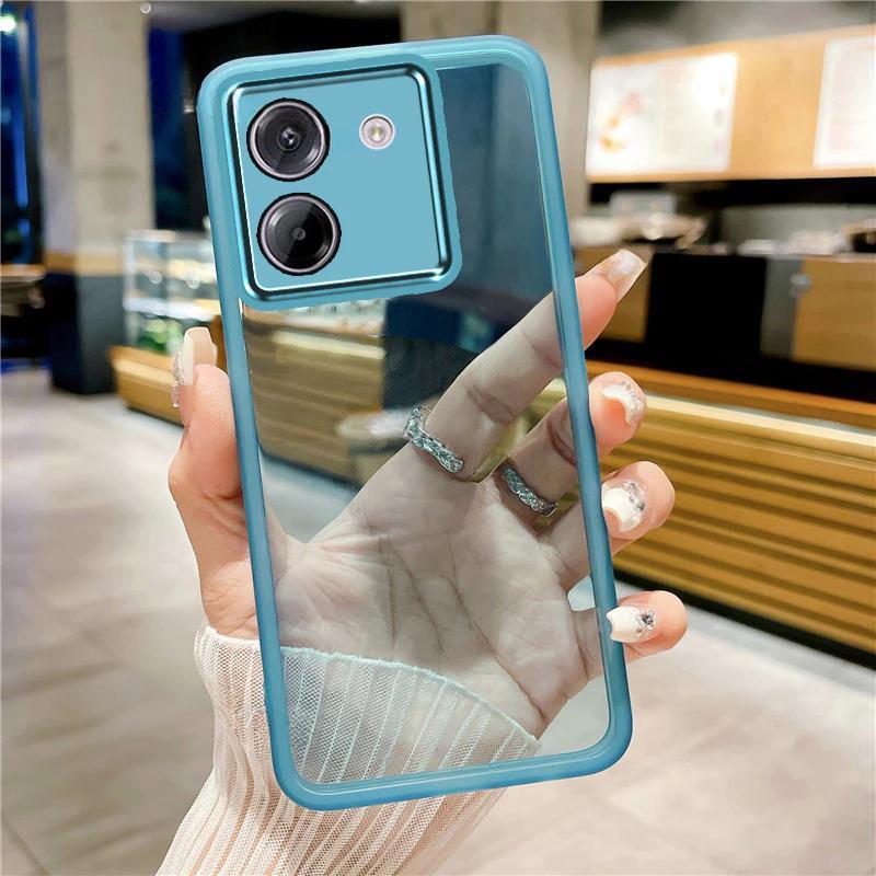 สําหรับ Xiaomi Poco M7 Pro 5G เคสโทรศัพท์โปร่งแสง Soft TPU กล้องฟิล์ม Protector ฝาหลัง Poco M7 Pro P