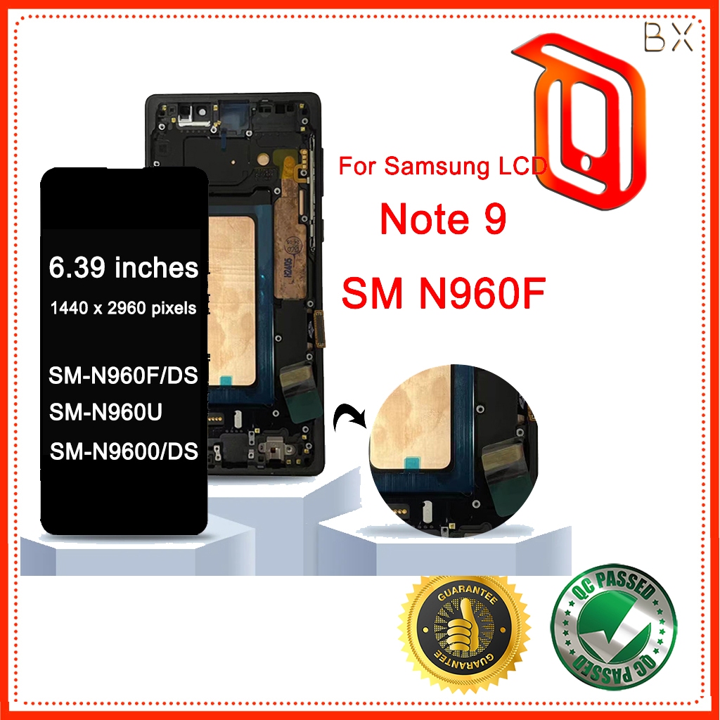 หน้าจอ TFT สําหรับ Samsung Galaxy Note9 N960F N960F/DS N960U จอแสดงผล Lcd หน้าจอสัมผัสแบบดิจิตอล