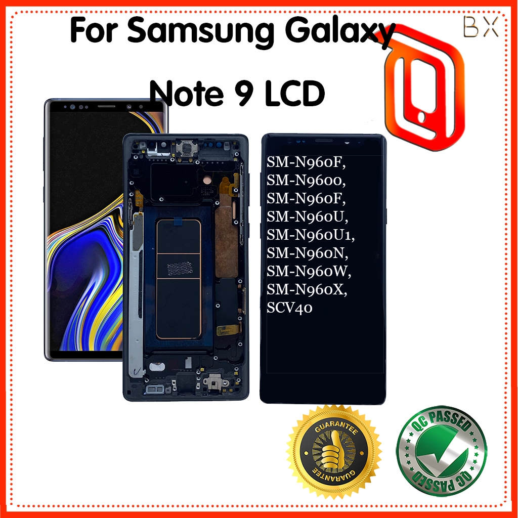 หน้าจอ OLED สําหรับ Samsung Galaxy Note 9 N960F N960DS หน้าจอสัมผัส Note9 N960 จอแสดงผล LCD