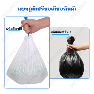 PETLUSCI ถุงเก็บทรายแมว ถุงขยะเก็บมูลสัตว์เลี้ยง 1 ม้วน / 10 ชิ้น สะดวกใช้ง่าย ทรายไม่เลอะติดก้นถาด