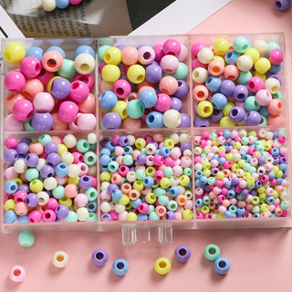 St.Kunkka 100/30 ชิ้น ลูกปัดสีผสมอะคริลิกขนาดใหญ่ 6-14 มม.สำ…