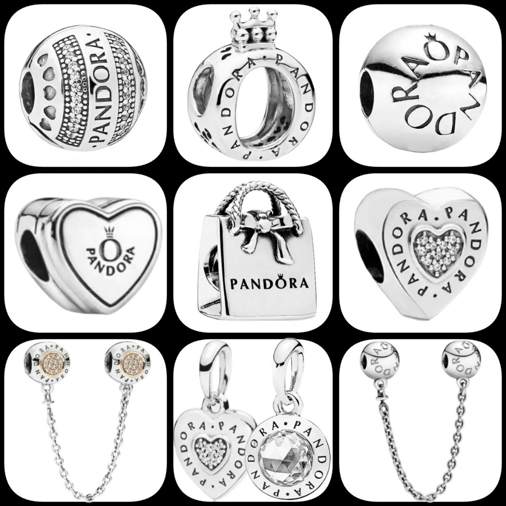 สร้อยข้อมือสุภาพสตรียางแกนมีพวงมาลัยเงิน Sterling Silver 925 กะพริบหัวใจ พร้อมเครื่องประดับเข้าเซ็ต