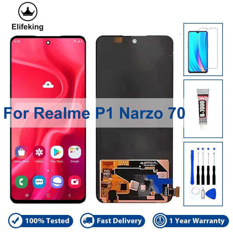6.67 "หน้าจอสําหรับOPPO Realme 12 12 + 13 + 13 Pro 4G 12 + P3 P1 ความเร็วNeo7x Narzo 70 Pro Turbo 5G