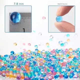ของเล่นคลายเครียดสําหรับผู้ใหญ่และสํานักงาน-อนุภาคเจลสีอ่อน 7-8 มม. แบบพกพาในขวดสามารถบีบเล่นได้คลายความวิตกกังวล