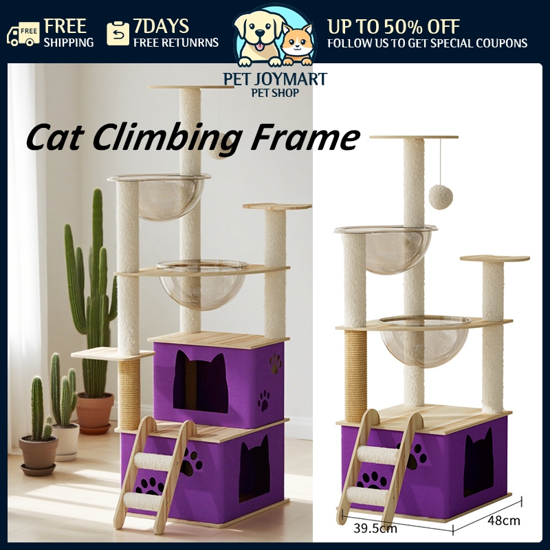 คอนโดแมว Cat Tree Cat Tower Cat Tree House Cat Tower Climbing Frame Wooden