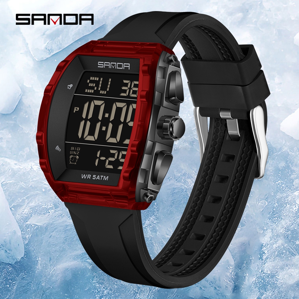 ซานดา ใหม่ 6286 นาฬิกาแฟชั่นนักเรียนอิเล็กทรอนิกส์กีฬาอเนกประสงค์กันน้ํา -20