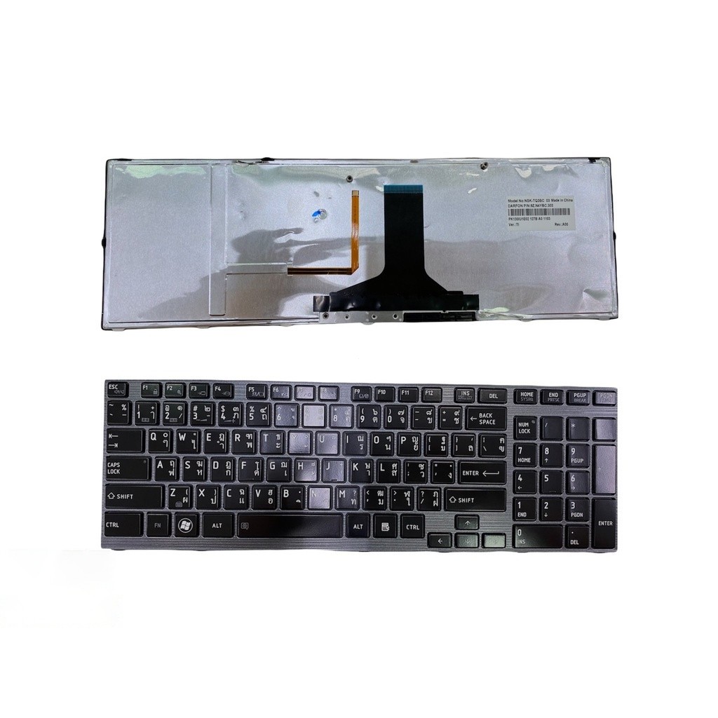 แป้นพิมพ์ใหม่เอี่ยมเหมาะสําหรับโตชิบา Satellite P750 P750D P755 P755D P770 P770D P775 TI ประเทศไทยเค
