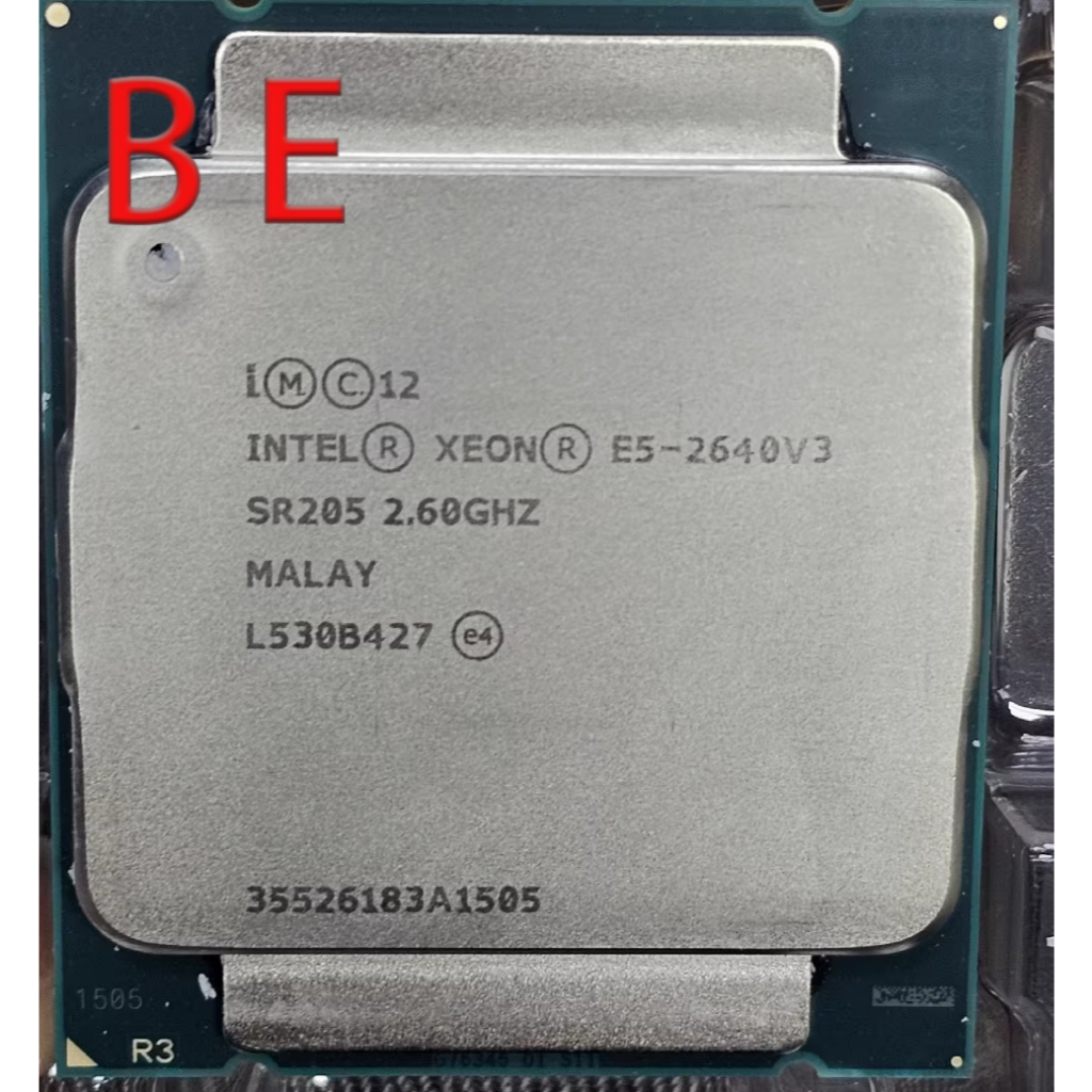 Xeon E5-2640 V3 LGA 2011-v3 เซิร์ฟเวอร์ CPU โปรเซสเซอร์ SR205 2.60GHz 8Core 20M