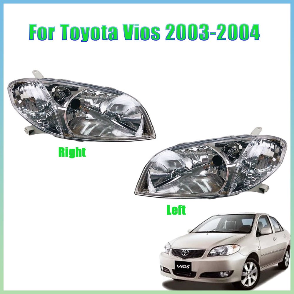 Toyota ไฟหน้ารถยนต์ vios ไฟหน้า TOYOTA VIOS (ซ้าย/ขวา/คู่)forTOYOTA VIOS ปี 2003-2004