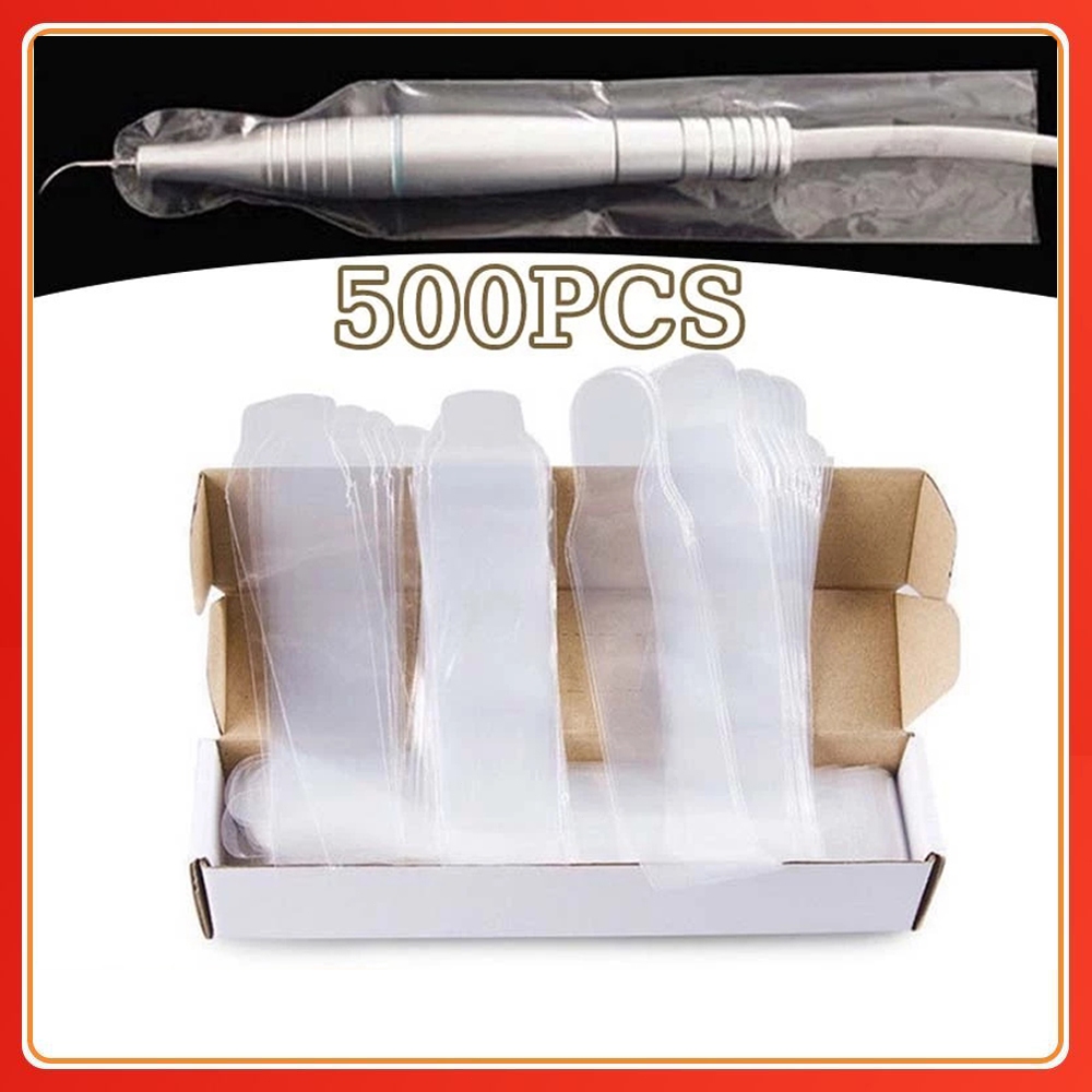 500 ชิ้นทันตกรรม Ultrasonic Scaler แขนเครื่องทําความสะอาดฟันฝาครอบป้องกันทิ้งแขนป้องกัน Handpiece ฝาครอบป้องกัน
