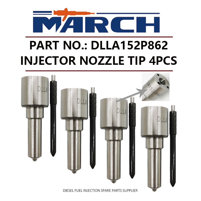 4pcs หัวฉีดน้ํามันเชื้อเพลิงหัวฉีดเคล็ดลับ DLLA152P862 สําหรับ ISUZU DMAX Rodeo 3.0d 4JJ1 KB300 0950