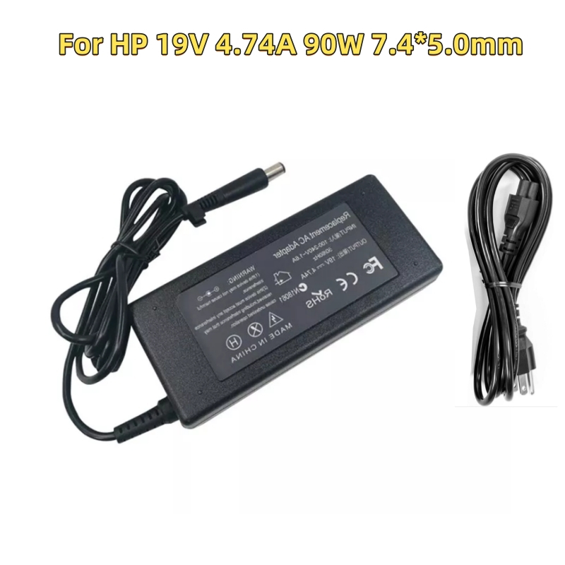 ใหม่ 19V 4.74A 90W 7.4*5.0 มม.แล็ปท็อปอะแดปเตอร์สําหรับ HP Probook 4440s 4535s 4530S 4540S 6470b 647